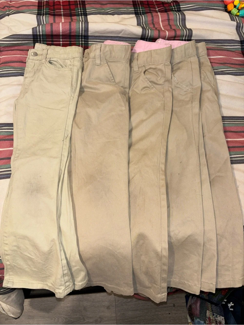 Girls uniform khaki pants